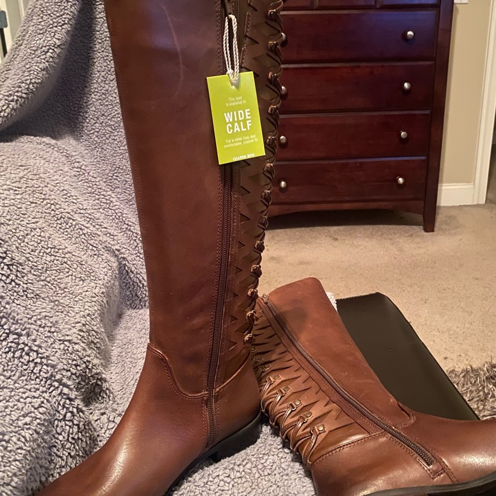 Giani Bernini Brown knee high boot - Picture 3 of 4